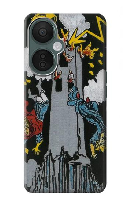 W3745 Tarot Card The Tower Hard Case and Leather Flip Case For OnePlus Nord CE 3 Lite, Nord N30 5G