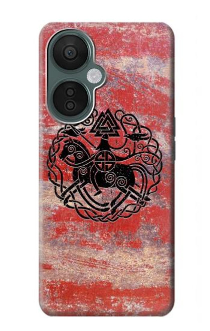 W3831 Viking Norse Ancient Symbol Hard Case and Leather Flip Case For OnePlus Nord CE 3 Lite, Nord N30 5G