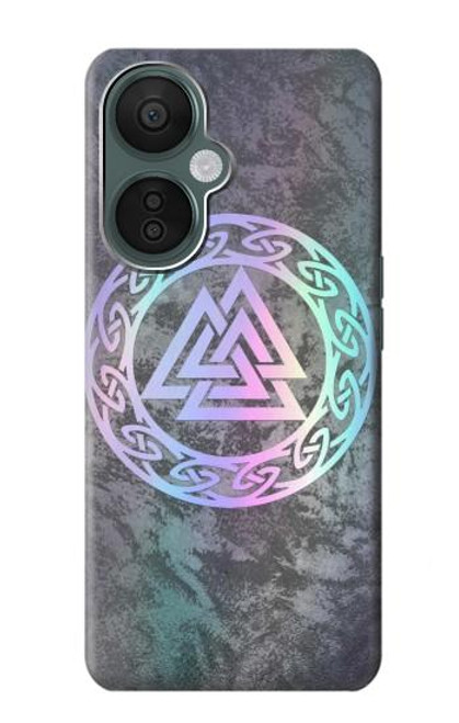 W3833 Valknut Odin Wotans Knot Hrungnir Heart Hard Case and Leather Flip Case For OnePlus Nord CE 3 Lite, Nord N30 5G