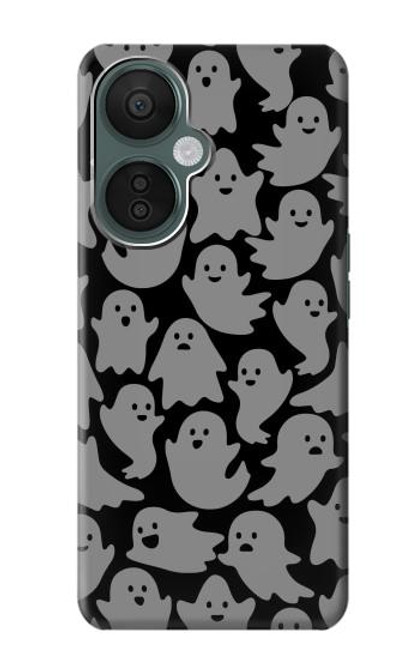 W3835 Cute Ghost Pattern Hard Case and Leather Flip Case For OnePlus Nord CE 3 Lite, Nord N30 5G