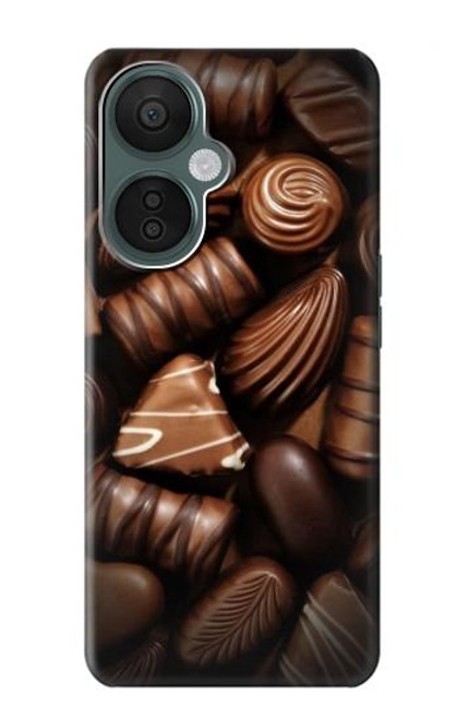 W3840 Dark Chocolate Milk Chocolate Lovers Hard Case and Leather Flip Case For OnePlus Nord CE 3 Lite, Nord N30 5G