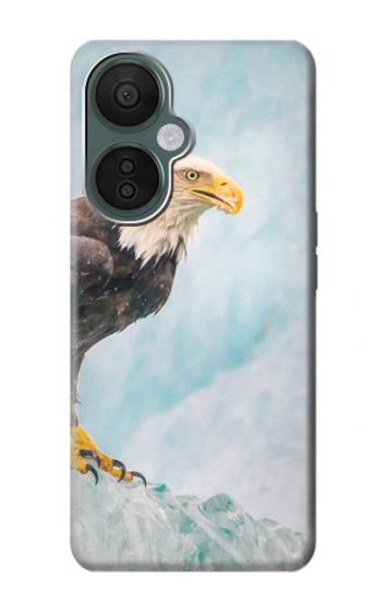 W3843 Bald Eagle On Ice Hard Case and Leather Flip Case For OnePlus Nord CE 3 Lite, Nord N30 5G