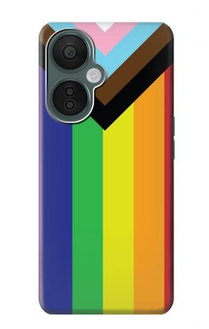W3846 Pride Flag LGBT Hard Case and Leather Flip Case For OnePlus Nord CE 3 Lite, Nord N30 5G