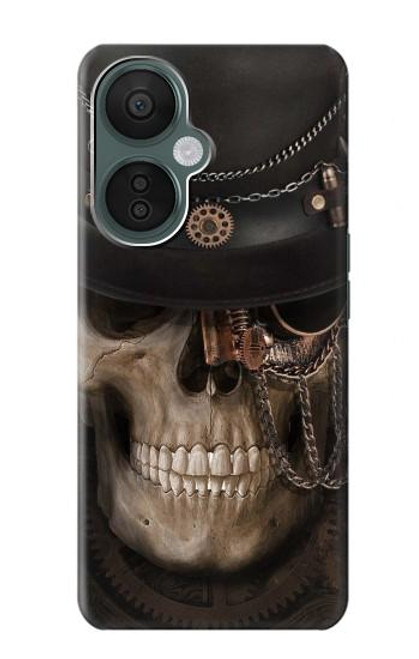W3852 Steampunk Skull Hard Case and Leather Flip Case For OnePlus Nord CE 3 Lite, Nord N30 5G