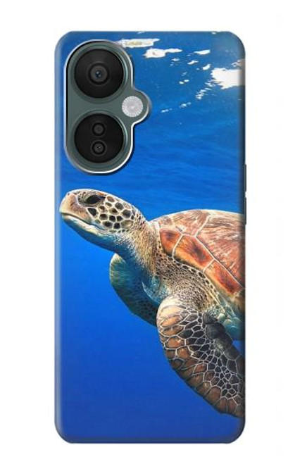 W3898 Sea Turtle Hard Case and Leather Flip Case For OnePlus Nord CE 3 Lite, Nord N30 5G