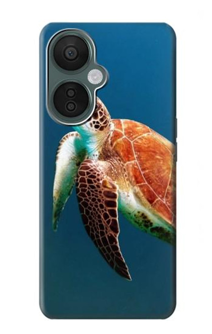 W3899 Sea Turtle Hard Case and Leather Flip Case For OnePlus Nord CE 3 Lite, Nord N30 5G