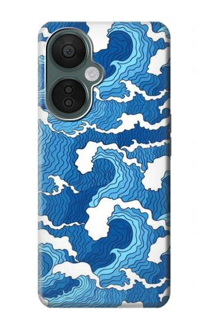 W3901 Aesthetic Storm Ocean Waves Hard Case and Leather Flip Case For OnePlus Nord CE 3 Lite, Nord N30 5G