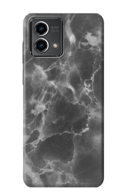 W2526 Black Marble Graphic Printed Hard Case and Leather Flip Case For Motorola Moto G Stylus 5G (2023)