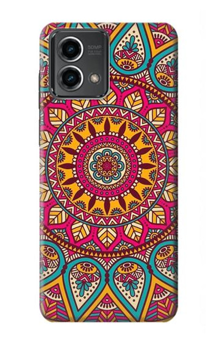 W3694 Hippie Art Pattern Hard Case and Leather Flip Case For Motorola Moto G Stylus 5G (2023)