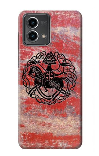 W3831 Viking Norse Ancient Symbol Hard Case and Leather Flip Case For Motorola Moto G Stylus 5G (2023)