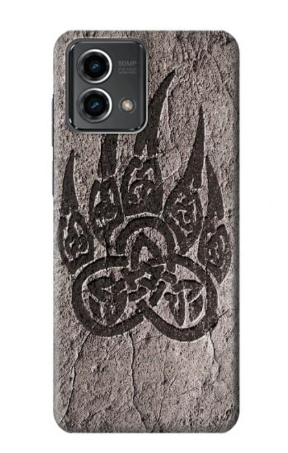 W3832 Viking Norse Bear Paw Berserkers Rock Hard Case and Leather Flip Case For Motorola Moto G Stylus 5G (2023)