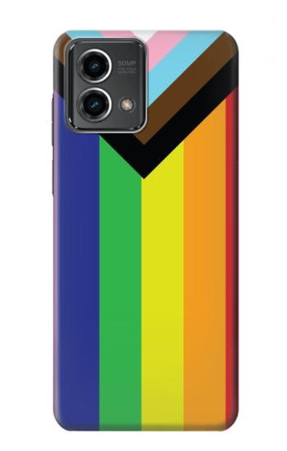 W3846 Pride Flag LGBT Hard Case and Leather Flip Case For Motorola Moto G Stylus 5G (2023)