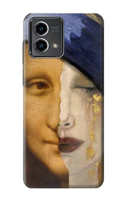 W3853 Mona Lisa Gustav Klimt Vermeer Hard Case and Leather Flip Case For Motorola Moto G Stylus 5G (2023)