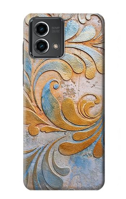 W3875 Canvas Vintage Rugs Hard Case and Leather Flip Case For Motorola Moto G Stylus 5G (2023)