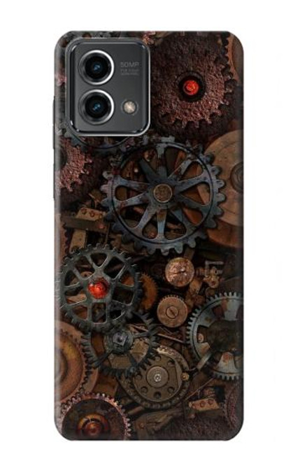 W3884 Steampunk Mechanical Gears Hard Case and Leather Flip Case For Motorola Moto G Stylus 5G (2023)