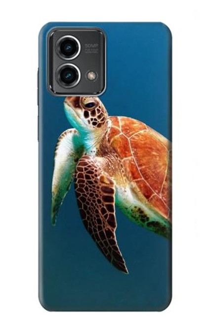 W3899 Sea Turtle Hard Case and Leather Flip Case For Motorola Moto G Stylus 5G (2023)