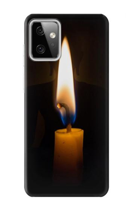 W3530 Buddha Candle Burning Hard Case and Leather Flip Case For Motorola Moto G Power (2023) 5G