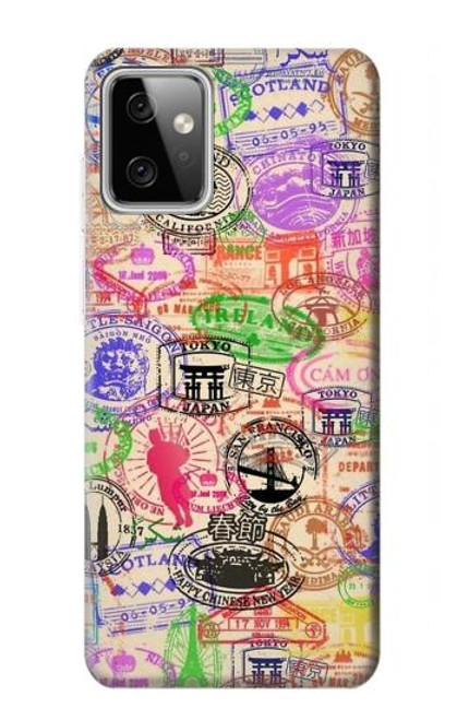 W3904 Travel Stamps Hard Case and Leather Flip Case For Motorola Moto G Power (2023) 5G