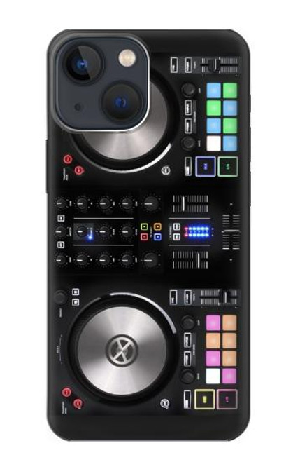 W3931 DJ Mixer Graphic Paint Hard Case and Leather Flip Case For iPhone 14