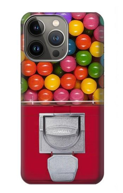 W3938 Gumball Capsule Game Graphic Hard Case and Leather Flip Case For iPhone 14 Pro Max