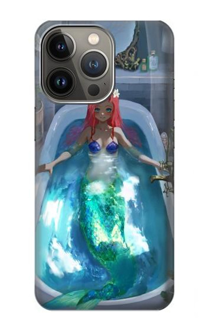 W3912 Cute Little Mermaid Aqua Spa Hard Case and Leather Flip Case For iPhone 13