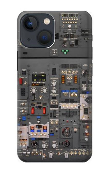 W3944 Overhead Panel Cockpit Hard Case and Leather Flip Case For iPhone 13 mini