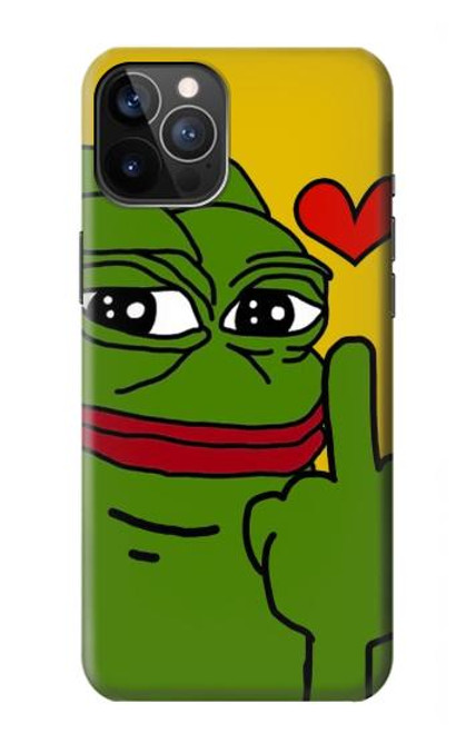 W3945 Pepe Love Middle Finger Hard Case and Leather Flip Case For iPhone 12, iPhone 12 Pro
