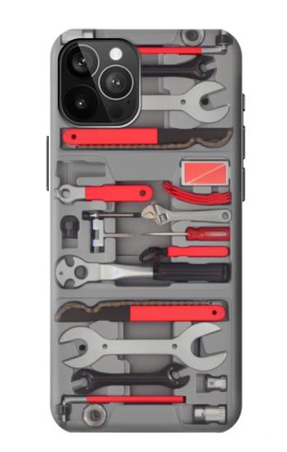 W3921 Bike Repair Tool Graphic Paint Hard Case and Leather Flip Case For iPhone 12 Pro Max
