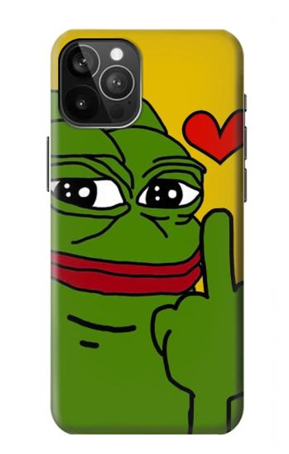 W3945 Pepe Love Middle Finger Hard Case and Leather Flip Case For iPhone 12 Pro Max