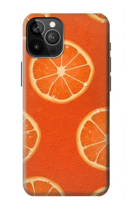 W3946 Seamless Orange Pattern Hard Case and Leather Flip Case For iPhone 12 Pro Max