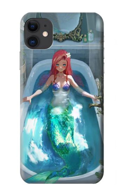 W3911 Cute Little Mermaid Aqua Spa Hard Case and Leather Flip Case For iPhone 11