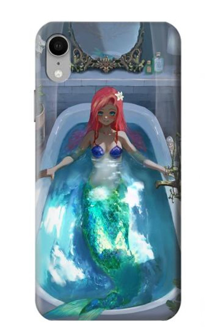 W3912 Cute Little Mermaid Aqua Spa Hard Case and Leather Flip Case For iPhone XR