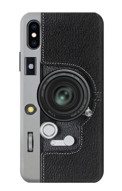W3922 Camera Lense Shutter Graphic Print Hard Case and Leather Flip Case For iPhone X, iPhone XS