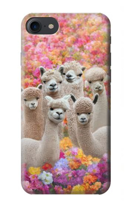 W3916 Alpaca Family Baby Alpaca Hard Case and Leather Flip Case For iPhone 7, iPhone 8, iPhone SE (2020) (2022)