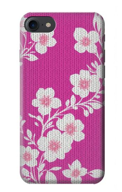 W3924 Cherry Blossom Pink Background Hard Case and Leather Flip Case For iPhone 7, iPhone 8, iPhone SE (2020) (2022)