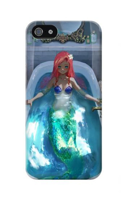 W3912 Cute Little Mermaid Aqua Spa Hard Case and Leather Flip Case For iPhone 5 5S SE