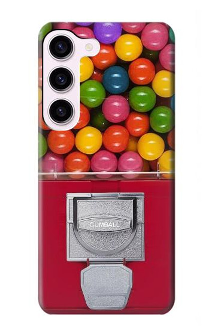 W3938 Gumball Capsule Game Graphic Hard Case and Leather Flip Case For Samsung Galaxy S23