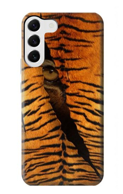 W3951 Tiger Eye Tear Marks Hard Case and Leather Flip Case For Samsung Galaxy S23 Plus