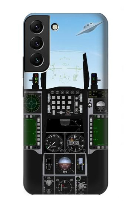 W3933 Fighter Aircraft UFO Hard Case and Leather Flip Case For Samsung Galaxy S22 Plus