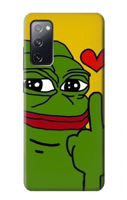 W3945 Pepe Love Middle Finger Hard Case and Leather Flip Case For Samsung Galaxy S20 FE