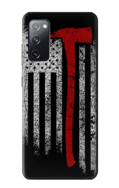W3958 Firefighter Axe Flag Hard Case and Leather Flip Case For Samsung Galaxy S20 FE