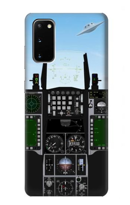 W3933 Fighter Aircraft UFO Hard Case and Leather Flip Case For Samsung Galaxy S20