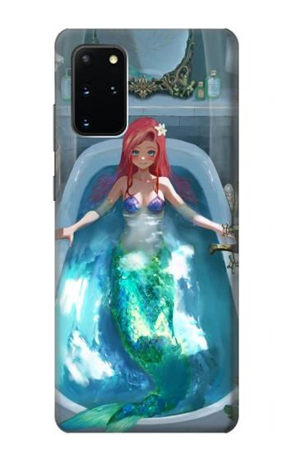W3911 Cute Little Mermaid Aqua Spa Hard Case and Leather Flip Case For Samsung Galaxy S20 Plus, Galaxy S20+
