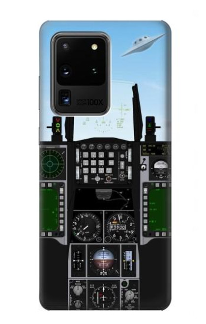 W3933 Fighter Aircraft UFO Hard Case and Leather Flip Case For Samsung Galaxy S20 Ultra