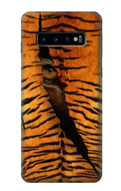 W3951 Tiger Eye Tear Marks Hard Case and Leather Flip Case For Samsung Galaxy S10