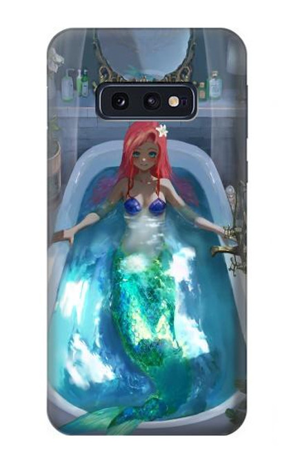 W3912 Cute Little Mermaid Aqua Spa Hard Case and Leather Flip Case For Samsung Galaxy S10e