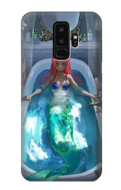 W3912 Cute Little Mermaid Aqua Spa Hard Case and Leather Flip Case For Samsung Galaxy S9 Plus