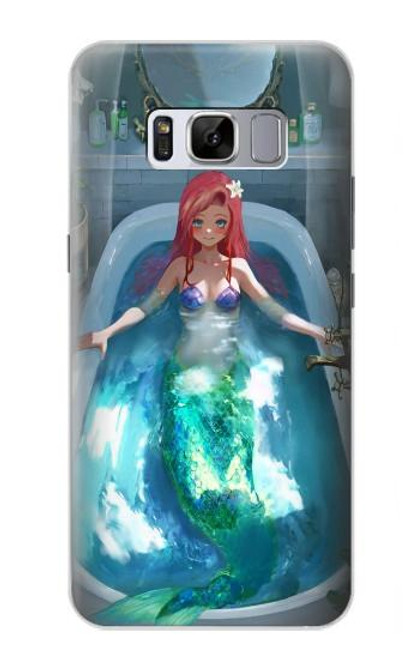 W3911 Cute Little Mermaid Aqua Spa Hard Case and Leather Flip Case For Samsung Galaxy S8 Plus