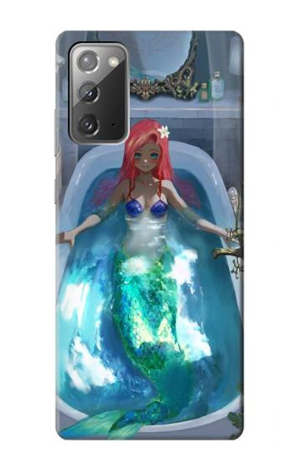 W3912 Cute Little Mermaid Aqua Spa Hard Case and Leather Flip Case For Samsung Galaxy Note 20