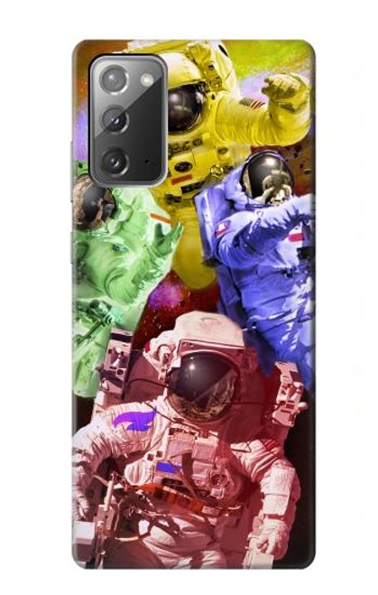 W3914 Colorful Nebula Astronaut Suit Galaxy Hard Case and Leather Flip Case For Samsung Galaxy Note 20